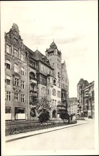 Ak Berlin Schöneberg, Haberlandstraße im Bayerischen Viertel, Wohnhäuser