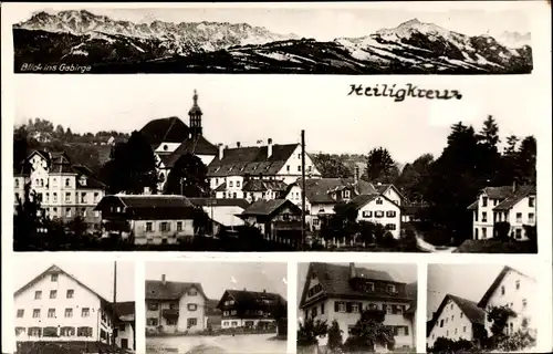 Ak Sainte Croix aux Mines Heiligkreuz Elsass Haut Rhin, Stadtansichten, Blick ins Gebirge