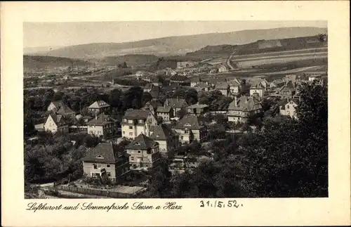 Ak Seesen in Niedersachsen, Panorama der Ortschaft und Umgebung