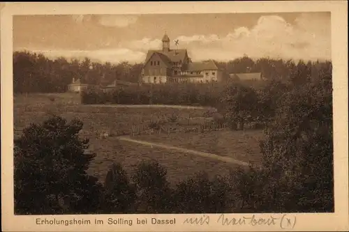 Ak Solling bei Dassel in Niedersachsen, Erholungsheim, Panorama