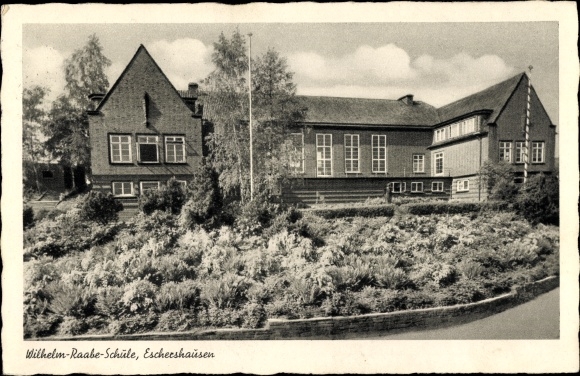 Ak Eschershausen in Niedersachsen, Wilhelm Raabe Schule, Außenansicht Nr. 1915322 - oldthing ...