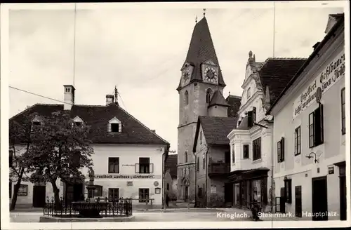 Ak Krieglach in der Steiermark, schöne Detailansicht