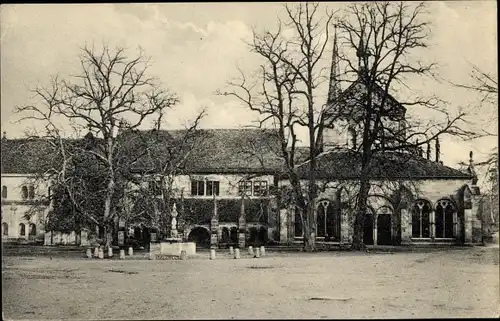 Ak Maulbronn im Enzkreis Baden Württemberg, Blick auf das Kloster, Kirche mit Vorhalle Paradies