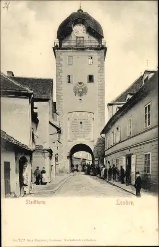 Ak Leoben in der Steiermark, schöne Detailansicht