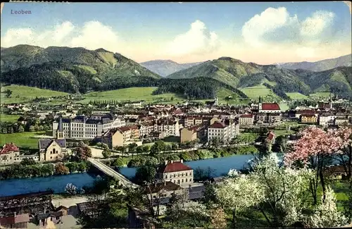 Ak Leoben in der Steiermark, schöne Detailansicht