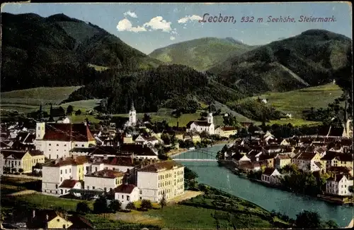 Ak Leoben in der Steiermark, schöne Detailansicht