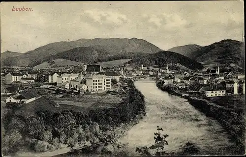 Ak Leoben in der Steiermark, schöne Detailansicht