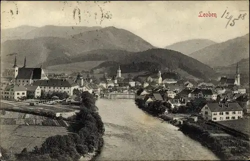 Ak Leoben in der Steiermark, schöne Detailansicht