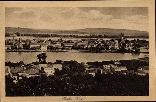 Ak Werder an der Havel, Panoramablick auf die Stadt