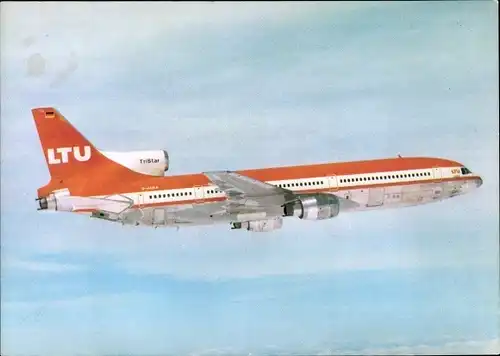 Ak Deutsches Passagierflugzeug der LTU, Lockheed L-1011 TriStar, D-AERA