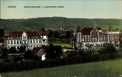 Ak Bad Köstritz an der Weißen Elster Thüringen, Gärtner Lehranstalt und Landwirtschaftl. Institut