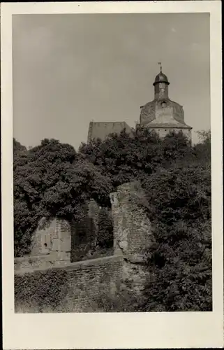 Foto Ak Deutschland, Eingang zur Burg, Turm