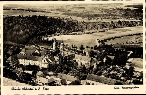 Ak Schöntal im Hohenlohekreis, Blick auf das Kloster mit Umgebung, Fliegeraufnahme