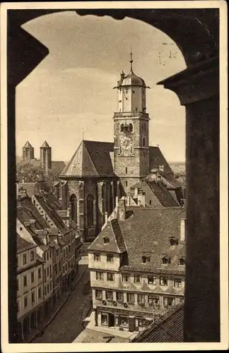 Ak Memmingen in Schwaben, Blick auf die St. Martinskirche