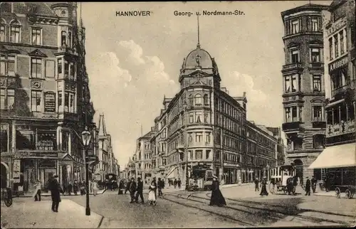 Ak Hannover in Niedersachsen, Georg- und Nordmannstraße