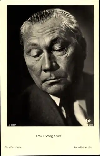 Ak Schauspieler Paul Wegener, Portrait, Nahaufnahme, UFA