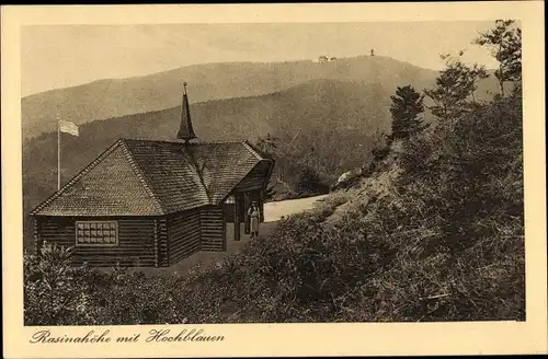 Ak Badenweiler im Kreis Breisgau Hochschwarzwald, Gasthaus Rasinahöhe mit Hochblauen