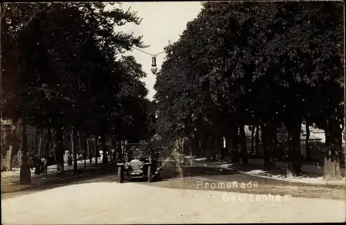 Ak Cheltenham Gloucestershire England, Promenade, Auto