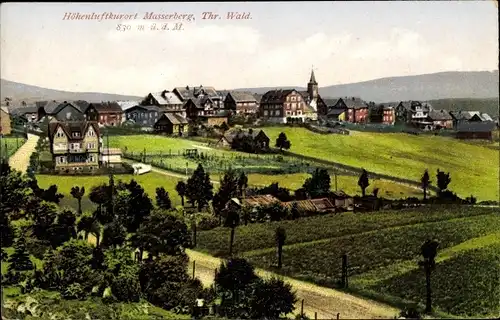 Ak Masserberg im Thüringer Schiefergebirge, Panoramaansicht vom Ort