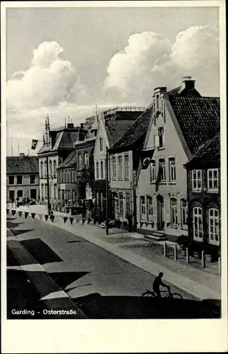 Ak Garding Schleswig Holstein, Osterstraße, Straßenpartie