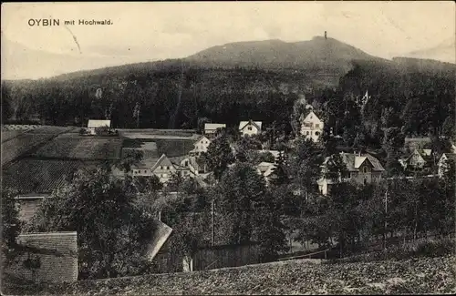 Ak Oybin in Sachsen, Hochwald, Blick auf Ortschaft und Umgebung
