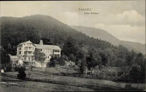 Ak Tabarz im Thüringer Wald, Hotel Kurhaus und Umgebung