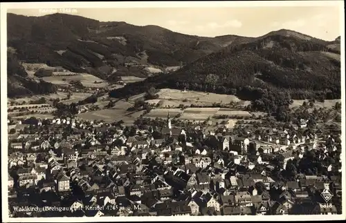 Ak Waldkirch in Baden Württemberg, Stadtpanorama mit Kandel