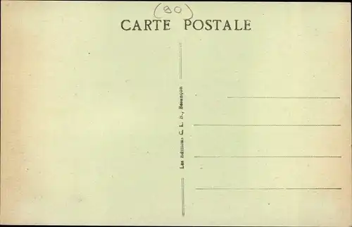 Ak Delle Territoire de Belfort, Les Usines, Vue sur Rue dans la Ville