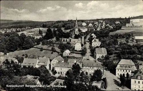 Ak Berggießhübel in Sachsen, Teilansicht von der Ortschaft vom Kirchberg