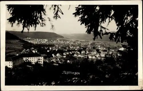 Foto Ak Tuttlingen im Tal der Oberen Donau, Durchblick zum Ort