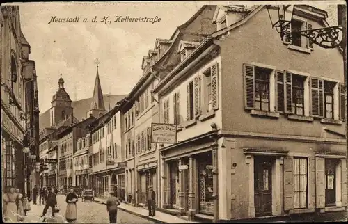 Ak Neustadt an der Weinstraße, Kellereistraße, Friseur Ludwig Brand