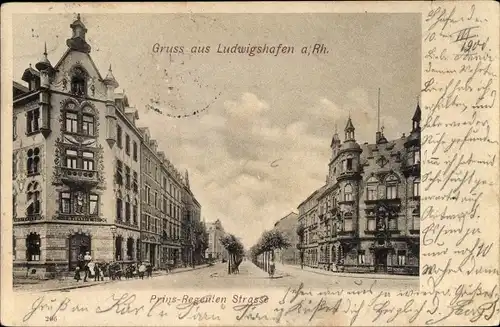 Ak Ludwigshafen am Rhein Rheinland Pfalz, Prinzregentenstraße