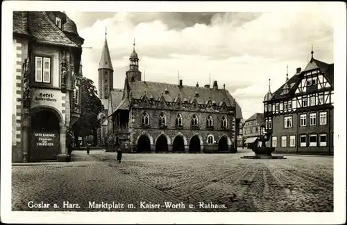 10 alte Ak Goslar und Umgebung in Niedersachsen, diverse Ansichten