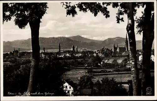 Ak Zittau in der Oberlausitz, Panoramablick auf das Gebirge