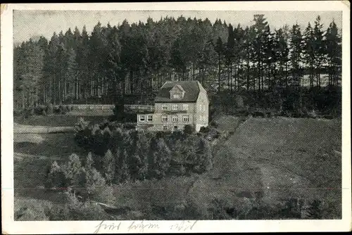 Ak Tanne Oberharz am Brocken, Blick auf Cafe Pension Sanssouci