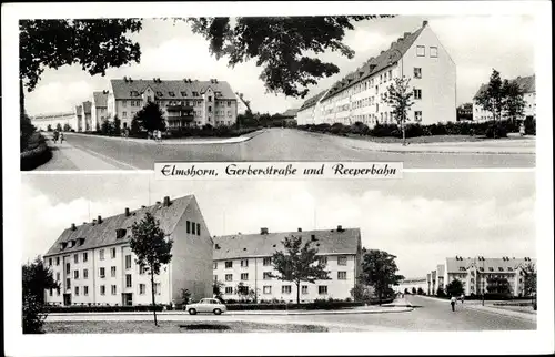 Ak Elmshorn in Schleswig Holstein, Gerberstraße und Reeperbahn