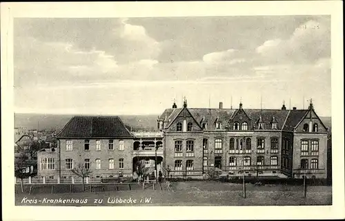 Ak Lübbecke in Ostwestfalen, Blick auf das Kreiskrankenhaus