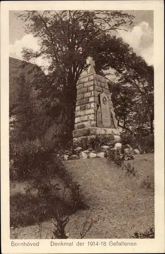 Ak Bornhöved in Schleswig Holstein, Denkmal der Gefallenen