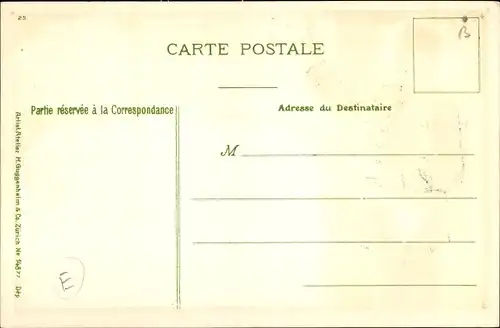 Präge Briefmarken Litho Boite à Lettres, Briefkasten, Briefträger