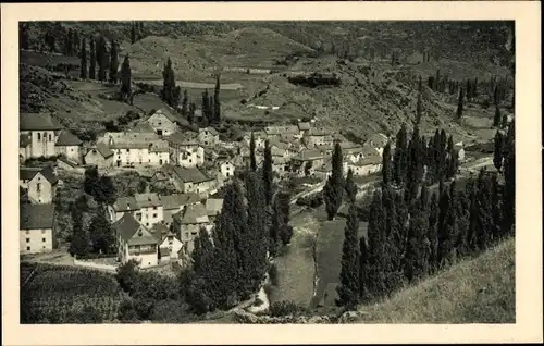 Ak Sallent de Gállego Aragonien, Barrio de aguas limpias, Panorama vom Ort