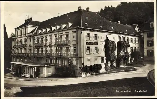 Ak Badenweiler im Kreis Breisgau Hochschwarzwald, Parkhotel, Panorama