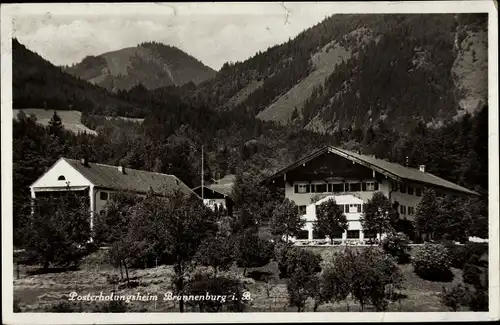 Ak Brannenburg im Kreis Rosenheim Oberbayern, Posterholungsheim, Panorama