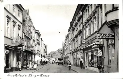 Ak Buxtehude in Niedersachsen, Langestraße, Zum alten Pferdestall