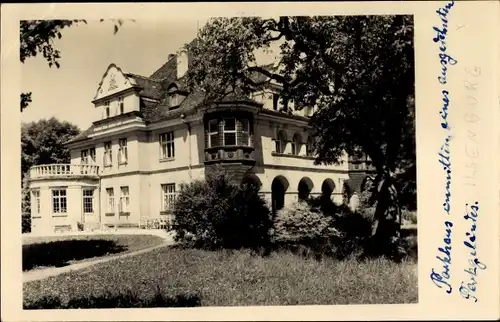 Foto Ak Ilsenburg am Nordharz, Durchblick zum Kloster Dübreck