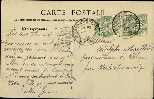 Ak Angoulême Charente, Caserne Tailleter, 107me régiment d'Infanterie