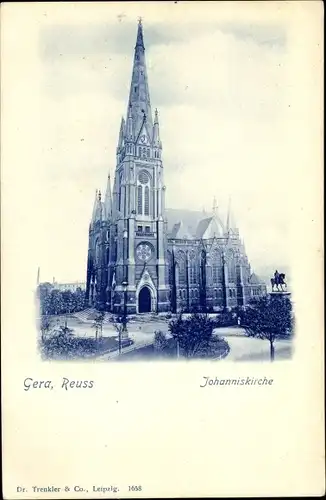 Ak Gera in Thüringen, Blick auf die Johanniskirche