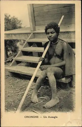 Ak Papua Neuguinea, Ononghe, Un Aveugle, Blinder Mann