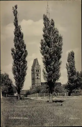 Foto Ak Vöhringen im schwäbischen Landkreis Neu-Ulm, Ansicht vom Ort