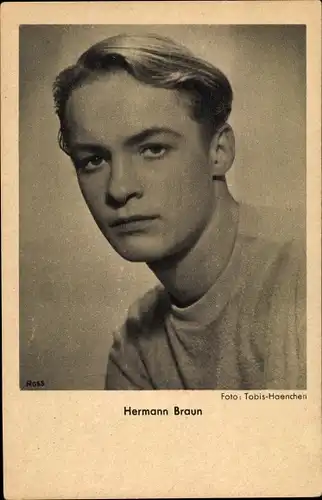 Ak Schauspieler Hermann Braun, Portrait, Ross Verlag
