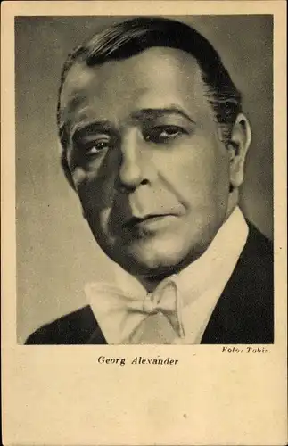 Ak Schauspieler Georg Alexander, Portrait